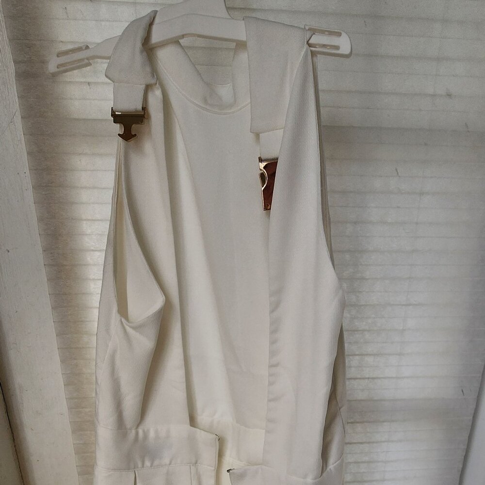 White haulted dress size m - Picture 7 of 9